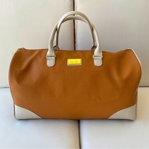 Nicole Miller- Vegan Leather Duffle Travel Bag